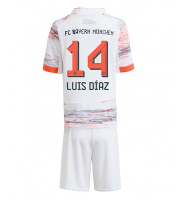 Bayern Munich Luis Diaz #14 Seconda Maglia Bambino 2025-26 Manica Corta (+ Pantaloni corti)